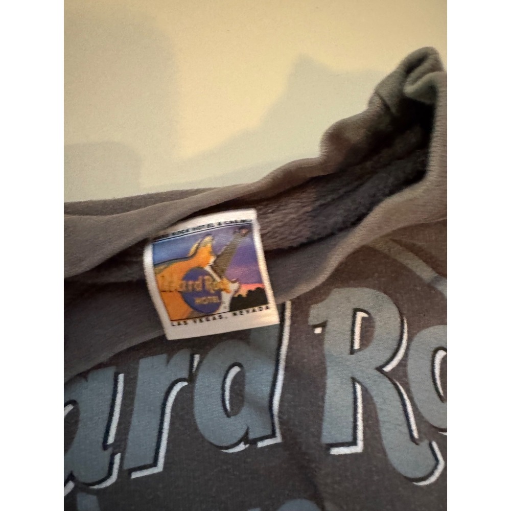 Hard Rock Hotel Las Vegas Black Sweatshirt Womens Oversized Graphic Pullover - Picture 2 of 4